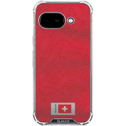 Switzerland Soccer Flag Google Pixel 9a Clear Case